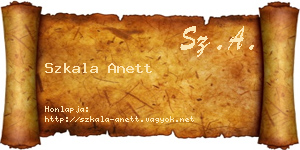 Szkala Anett névjegykártya